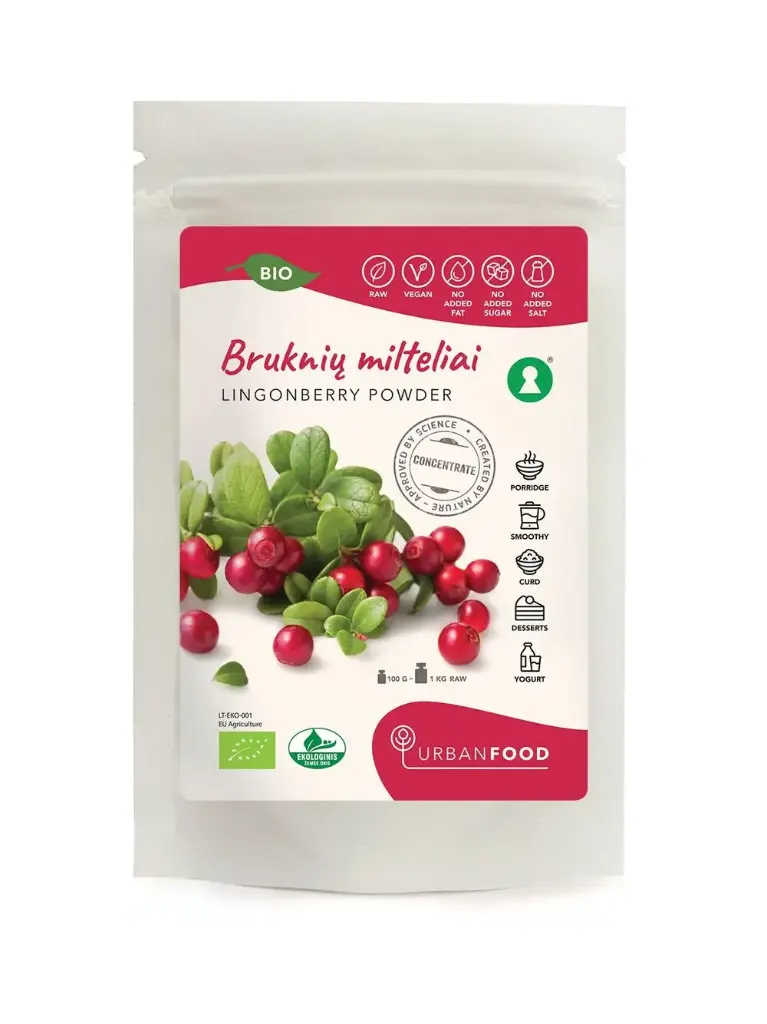 Bruknių milteliai EKO, 100g