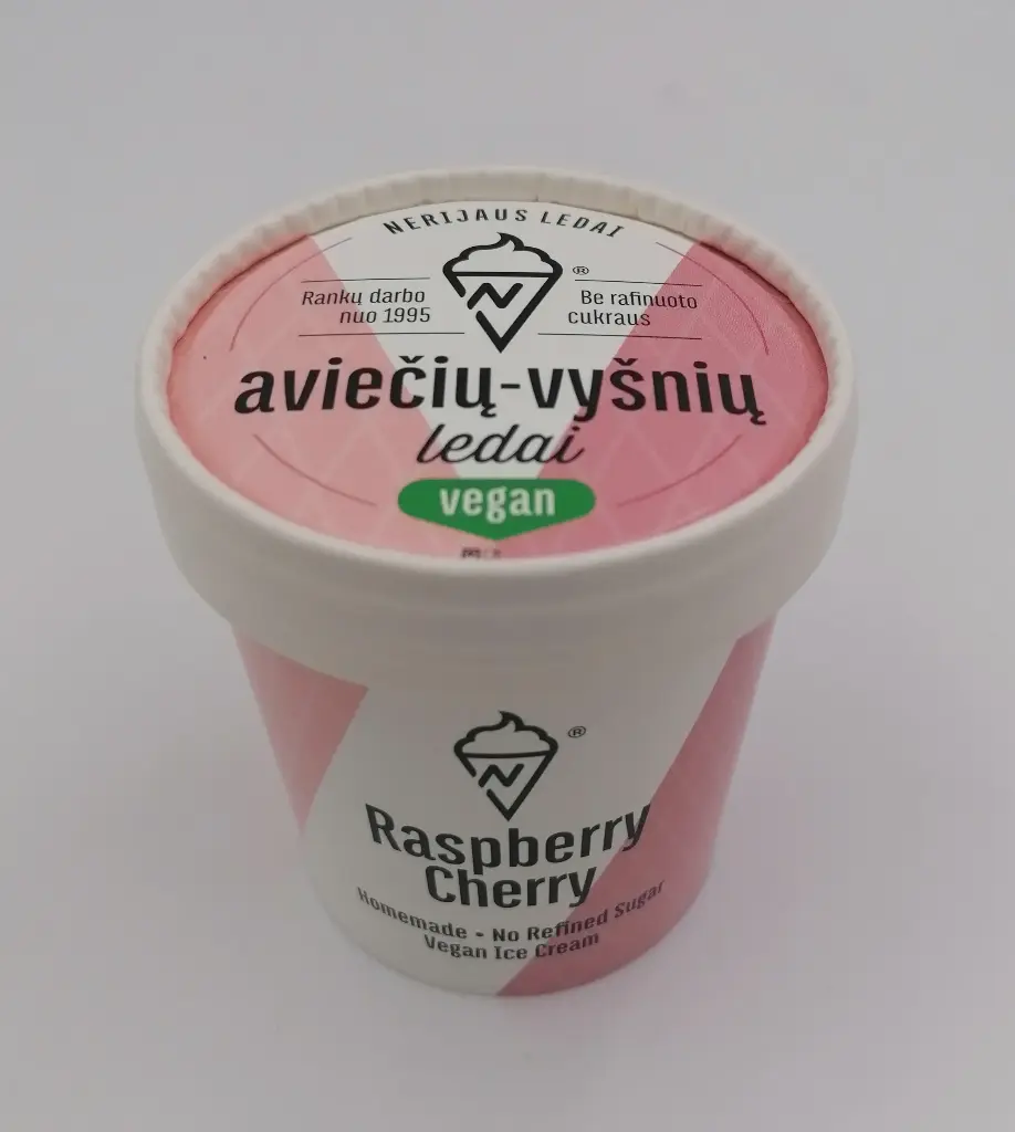 Kokosų - Aviečių - Vyšnių Vegan ledai, 110g