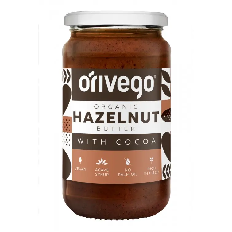 Lazdynų riešutų kremas su kakava EKO, 340g