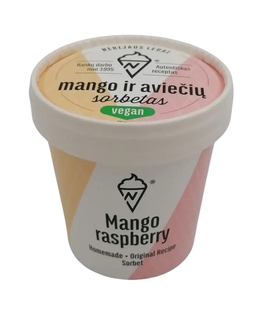 Mango - Aviečių sorbetas, 110g