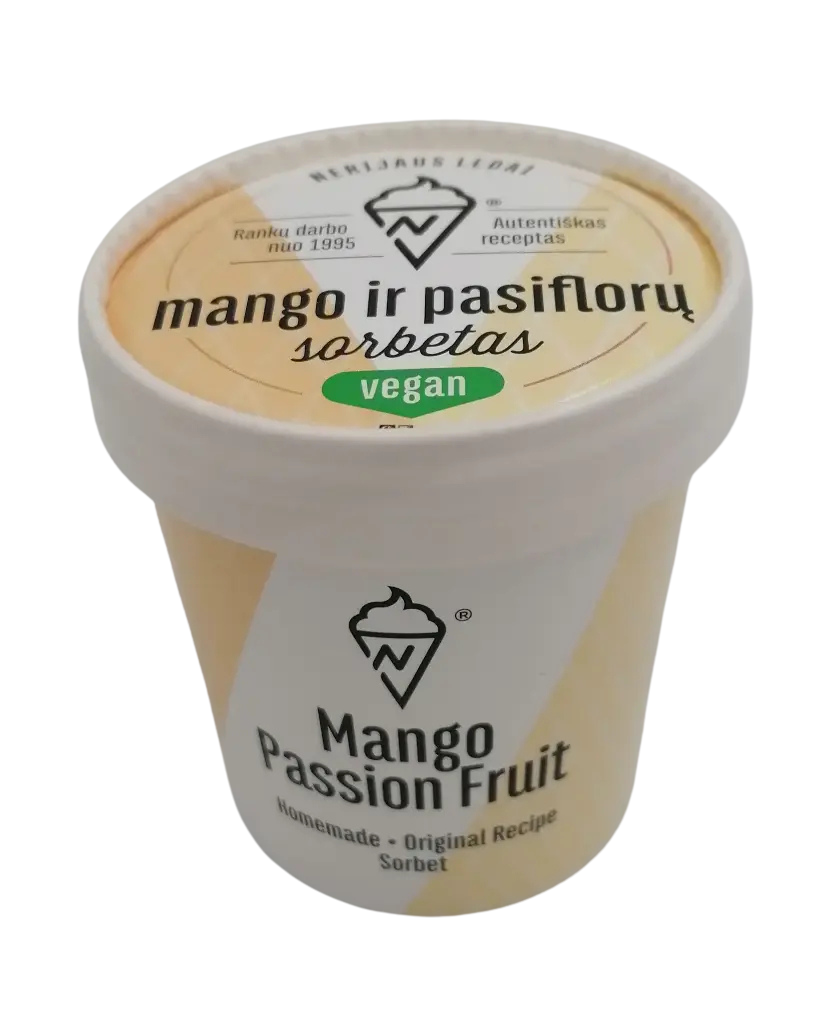 Mango - Pasiflorų sorbetas, 110g