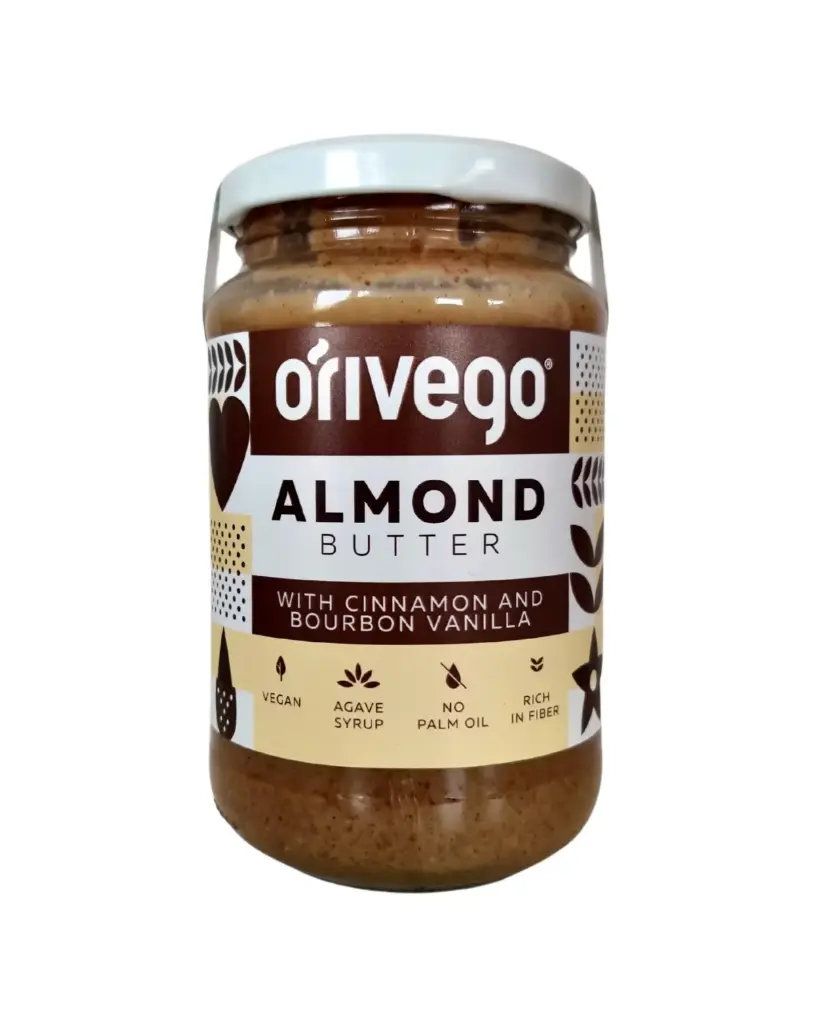 Švelnus migdolų riešutų kremas su cinamonu ir Burbono vanile, 340 g