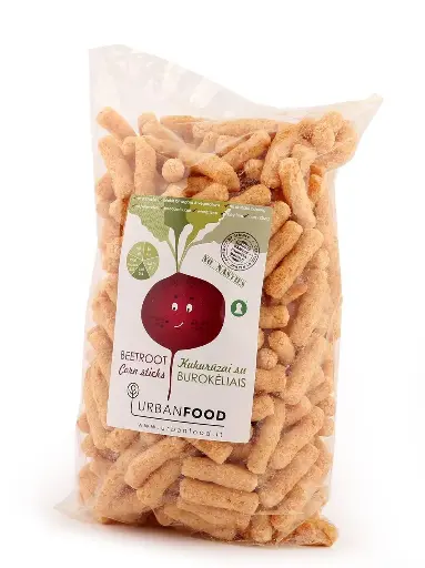 [100KDBURO] Kukurūzų lazdelės su burokėliais, 100g