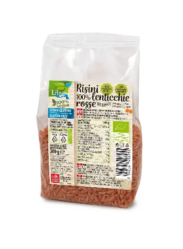 [8058341498255.0] RISINI raudonieji lęšiai MAKARONAI, 300g
