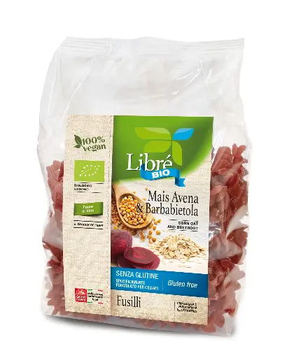 [8058341498705.0] Fusilli kukurūzai, avižos ir burokėliai MAKARONAI, 250g