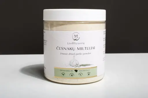 [25GARPO] Liofilizuotų česnakų milteliai, 115g