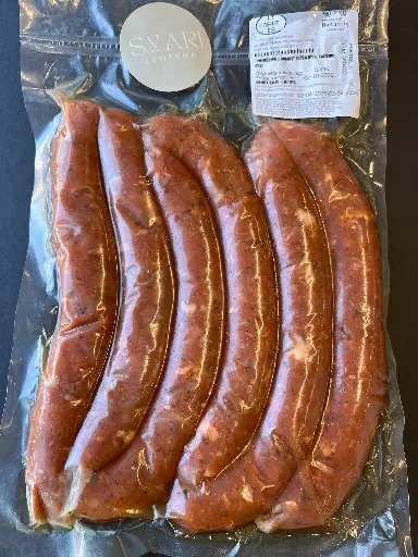 Kalakutienos dešrelės "Viduržemio" BE KITŲ PAUKŠTIENOS DALIŲ 500-600g