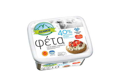 Feta (avies/ožkos) sūris su mažiau druskos 400g dėžutė