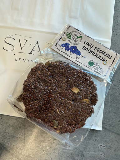 [10000105321] Ekologiški linų sėmėnų sausuoliai, 150g