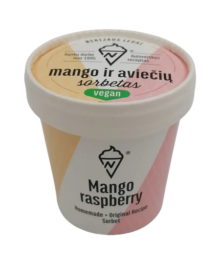 Mango - Aviečių sorbetas, 110g