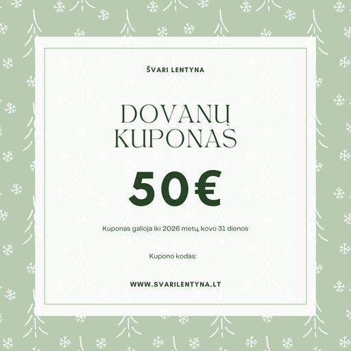 [Dovana50] ŠVARUS DOVANŲ KUPONAS 50 EUR
